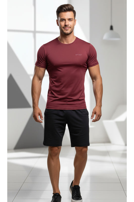 Erkek t-shirt - Bordo